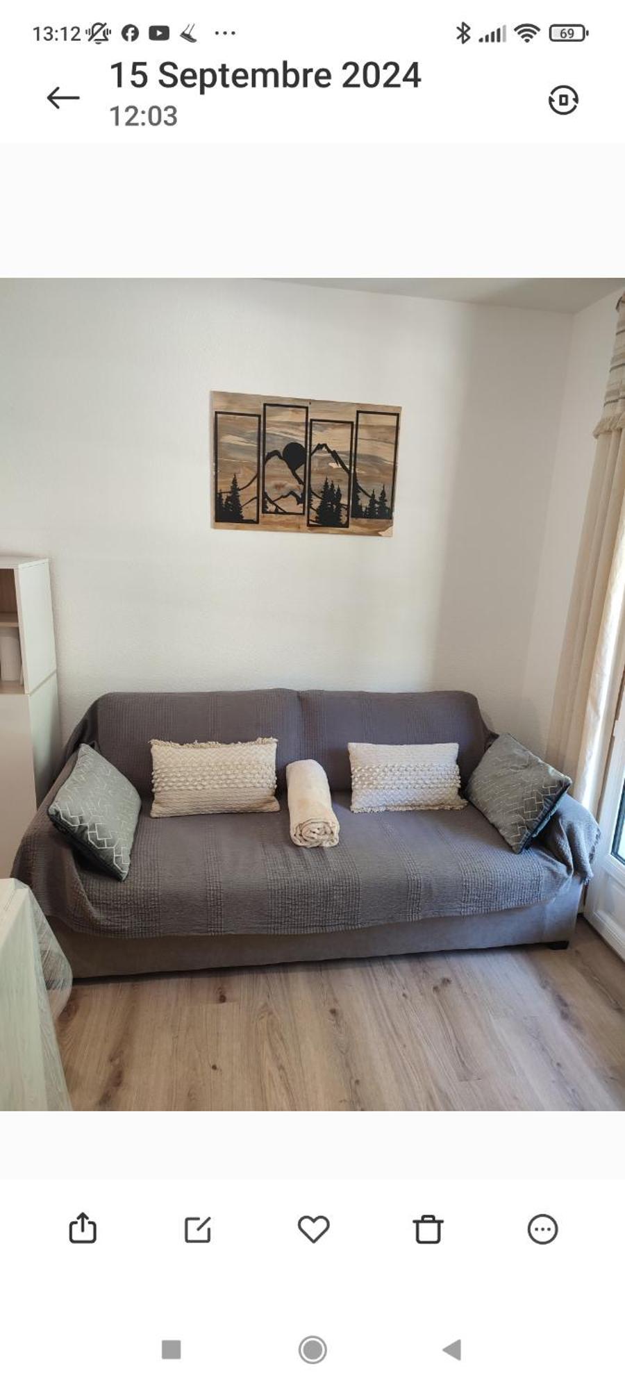 Charmant Appartement 4 Pers,Vue Montagne Avec Parking Prive Et Balcon كوتيريه المظهر الخارجي الصورة